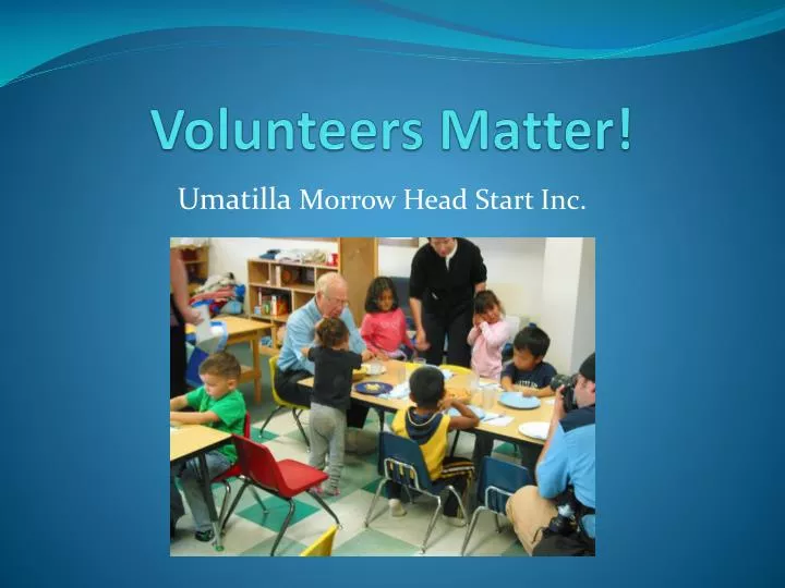 volunteers matter