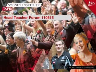 Head Teacher Forum 110615