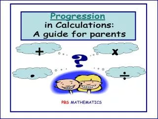 Progression in Calculations: A guide for parents
