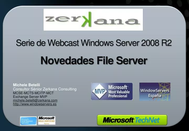 serie de webcast windows server 2008 r2 novedades file server