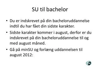 su til bachelor