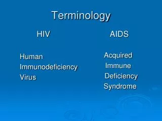 Terminology