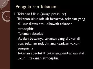 pengukuran tekanan
