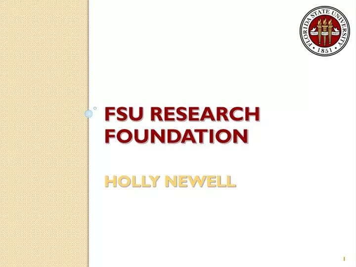 fsu research foundation holly newell