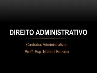 direito administrativo