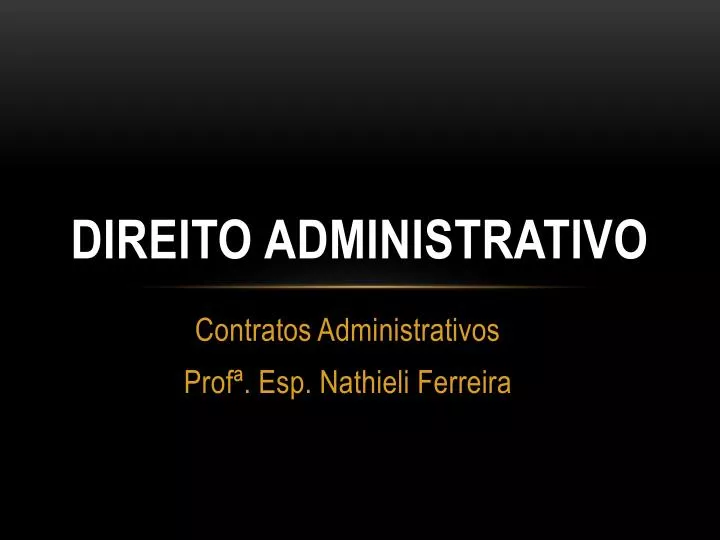 direito administrativo