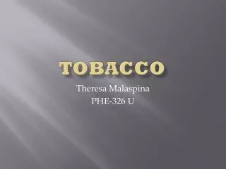 tobacco