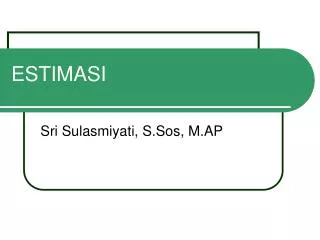 estimasi