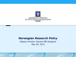 Norwegian Research Policy