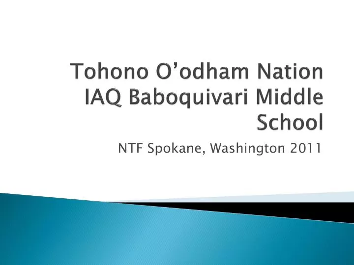 tohono o odham nation iaq baboquivari middle school