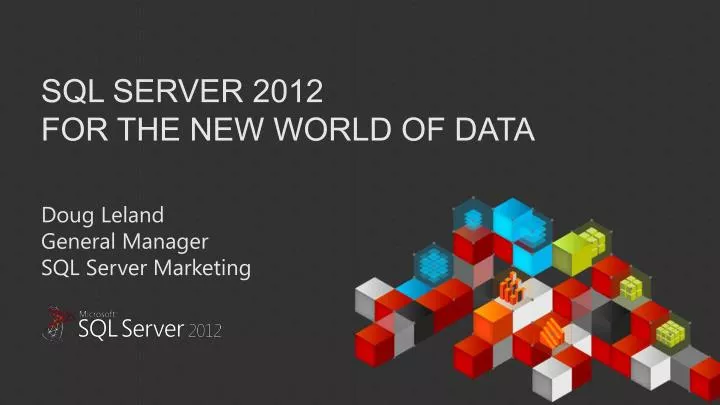 sql server 2012 for the new world of data