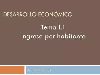 desarrollo econ mico