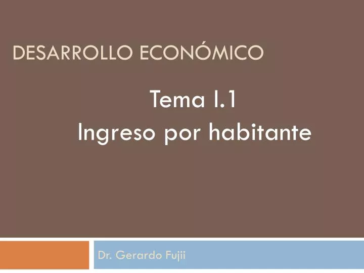 desarrollo econ mico