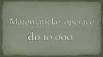Matematické operace - slide 1