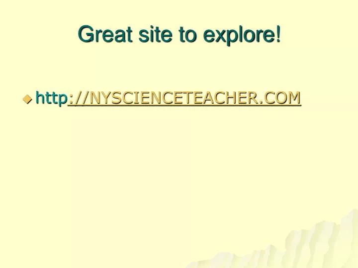 great site to explore