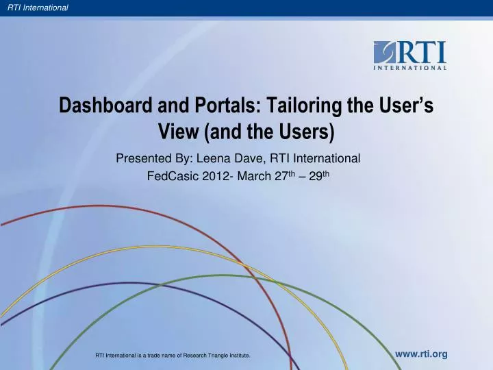 dashboard and portals tailoring the user s view and the users