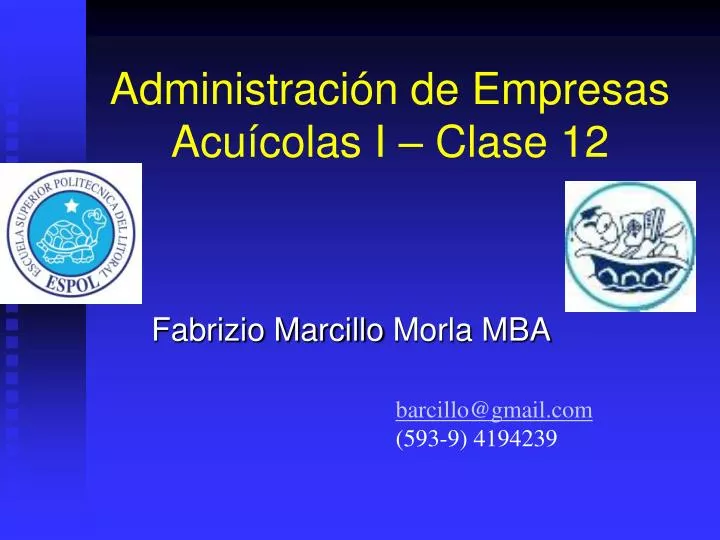 administraci n de empresas acu colas i clase 12