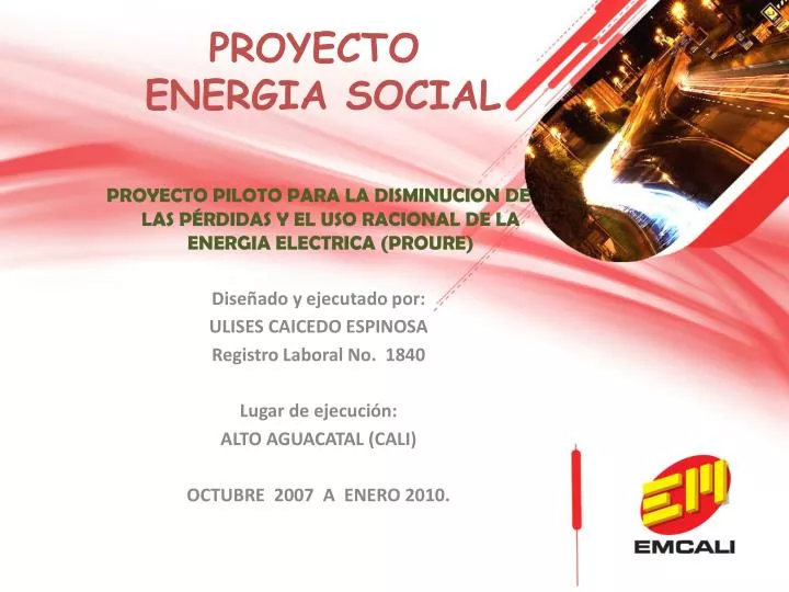 proyecto energia social