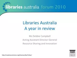 Libraries Australia A year in review