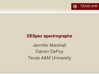 DESpec spectrographs