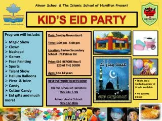 Alnoor School &amp; The Islamic School of Hamilton Present