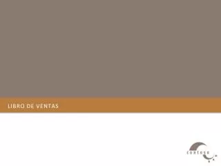 libro de ventas