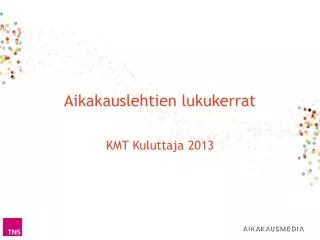 aikakauslehtien lukukerrat
