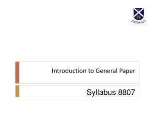 Introduction to General Paper