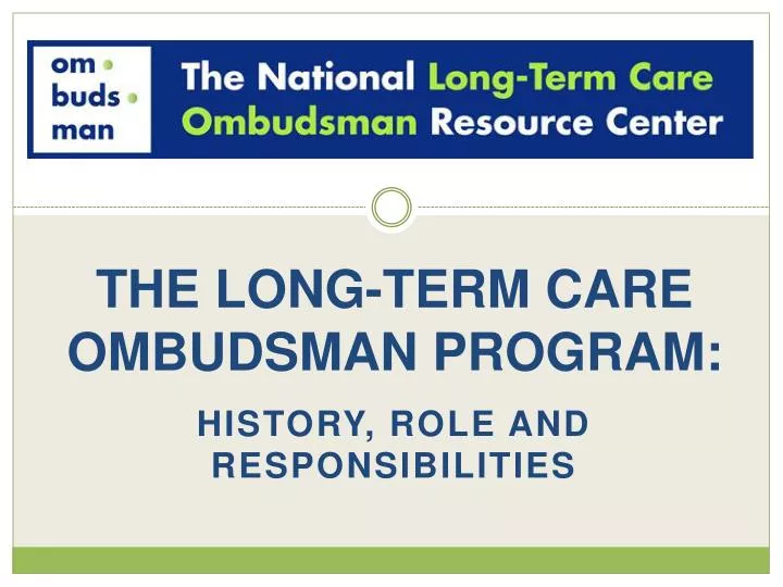 the long term care ombudsman program