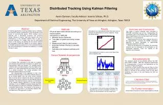 Distributed Tracking Using Kalman Filtering