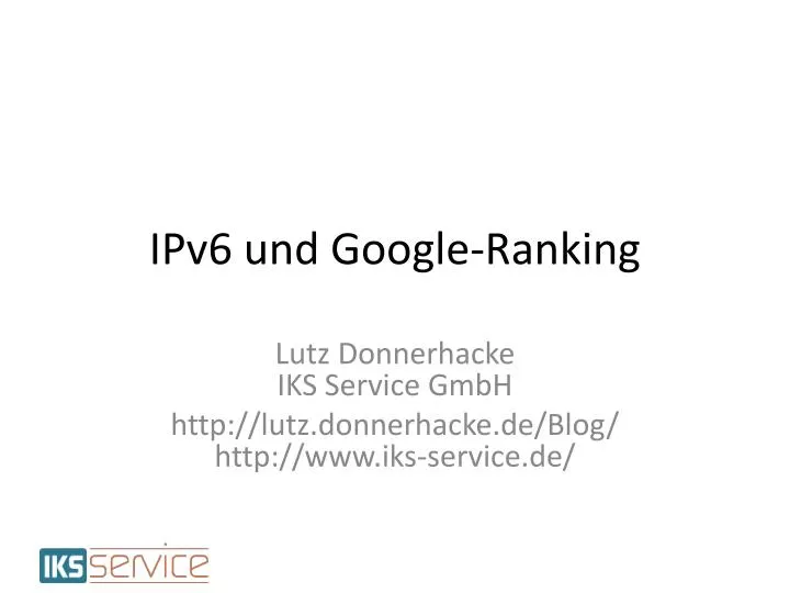 ipv6 und google ranking