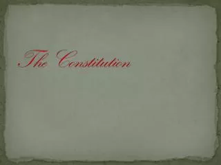 The Constitution