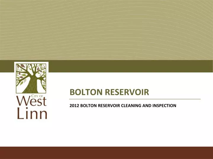 bolton reservoir