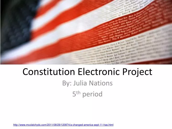 constitution electronic p roject
