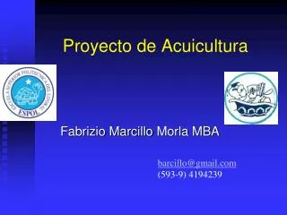 proyecto de acuicultura