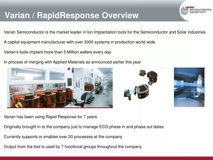 varian rapidresponse overview