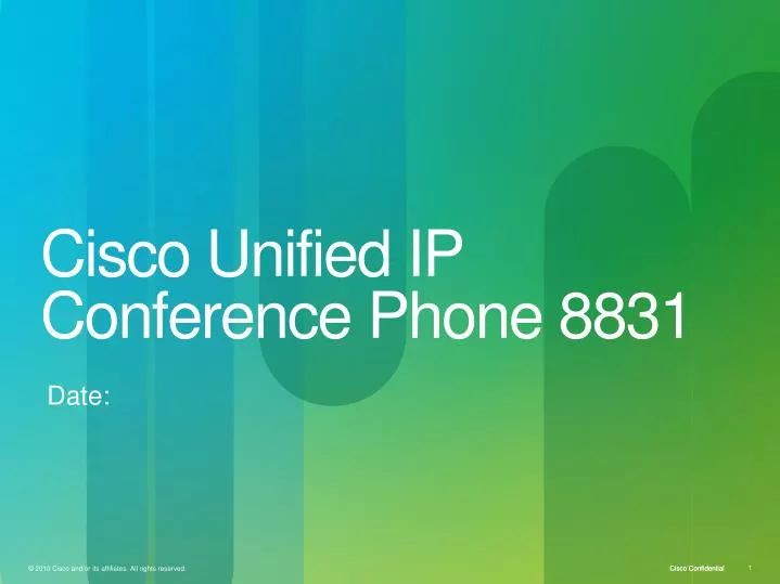 cisco unified ip conference phone 8831