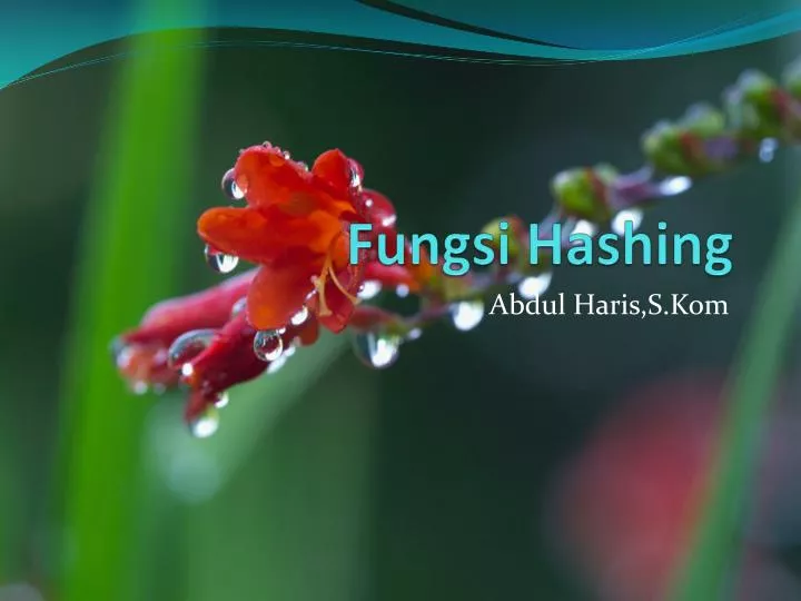 fungsi hashing