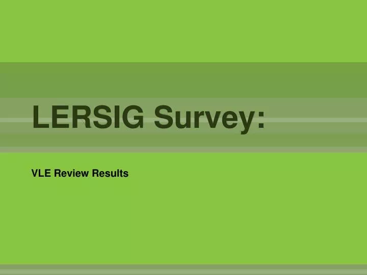 lersig survey