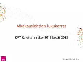 aikakauslehtien lukukerrat