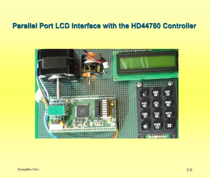 parallel port lcd interface with the hd44780 controller