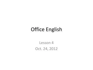 Office English
