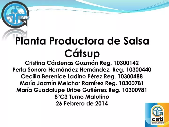 planta productora de salsa c tsup