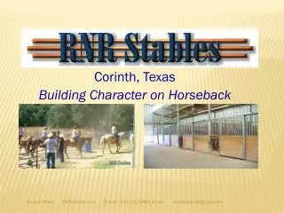 Corinth, Texas Building Character on Horseback