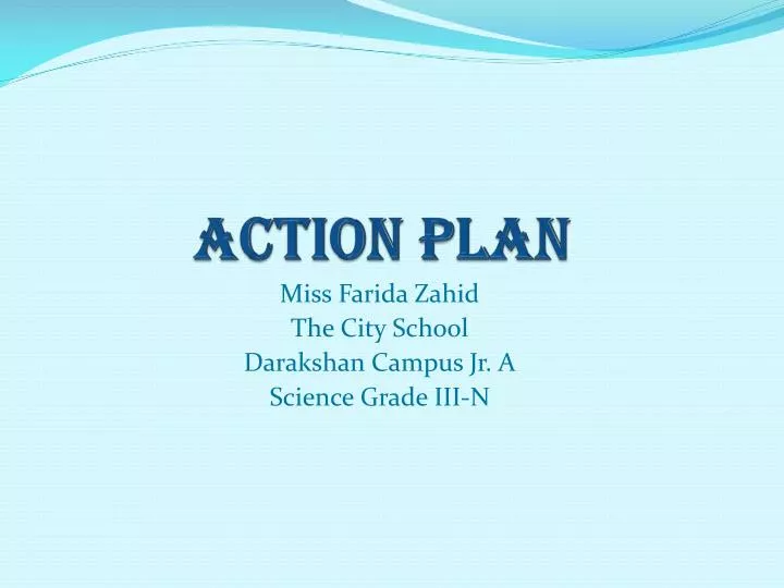 action plan