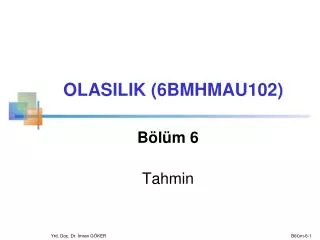 b l m 6 tahmin