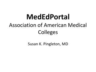 MedEdPortal Association of American Medical Colleges