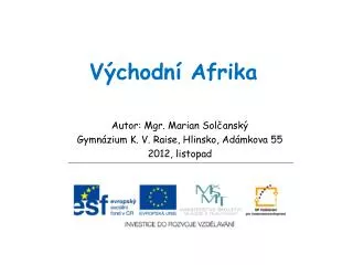 v chodn afrika