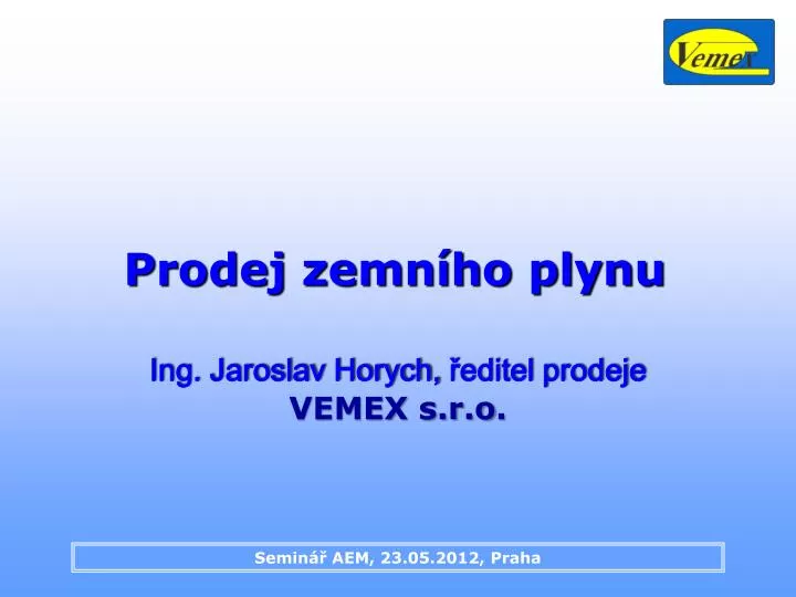 prodej zemn ho plynu