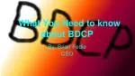 What You Need to know about BDCP